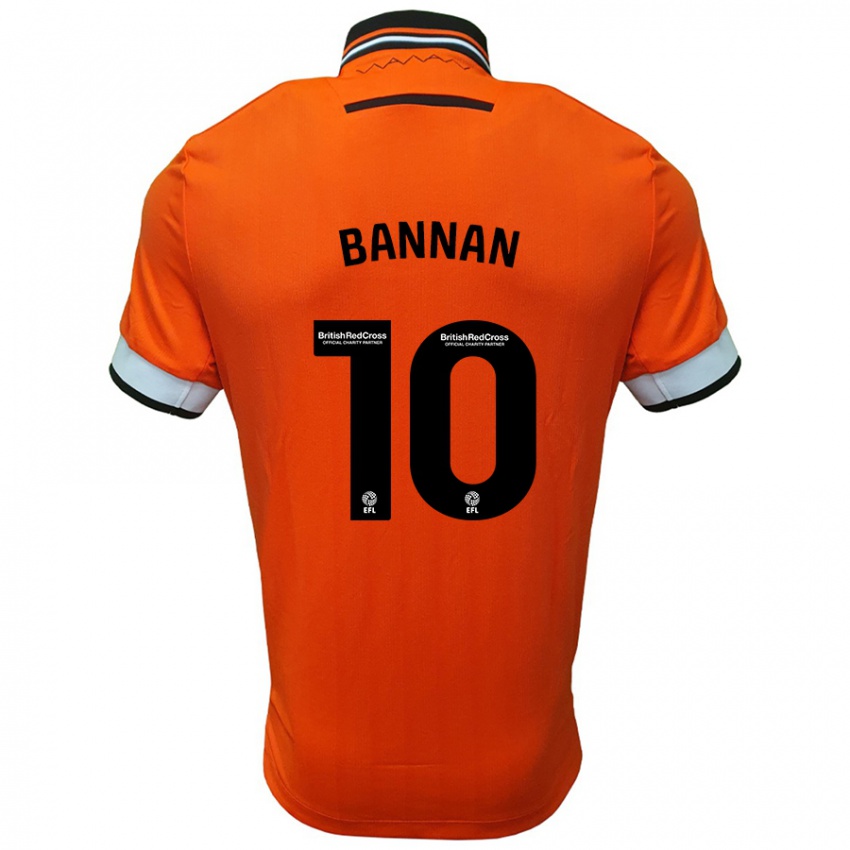 Kinder Barry Bannan #10 Orange Weiß Auswärtstrikot Trikot 2024/25 T-Shirt Schweiz