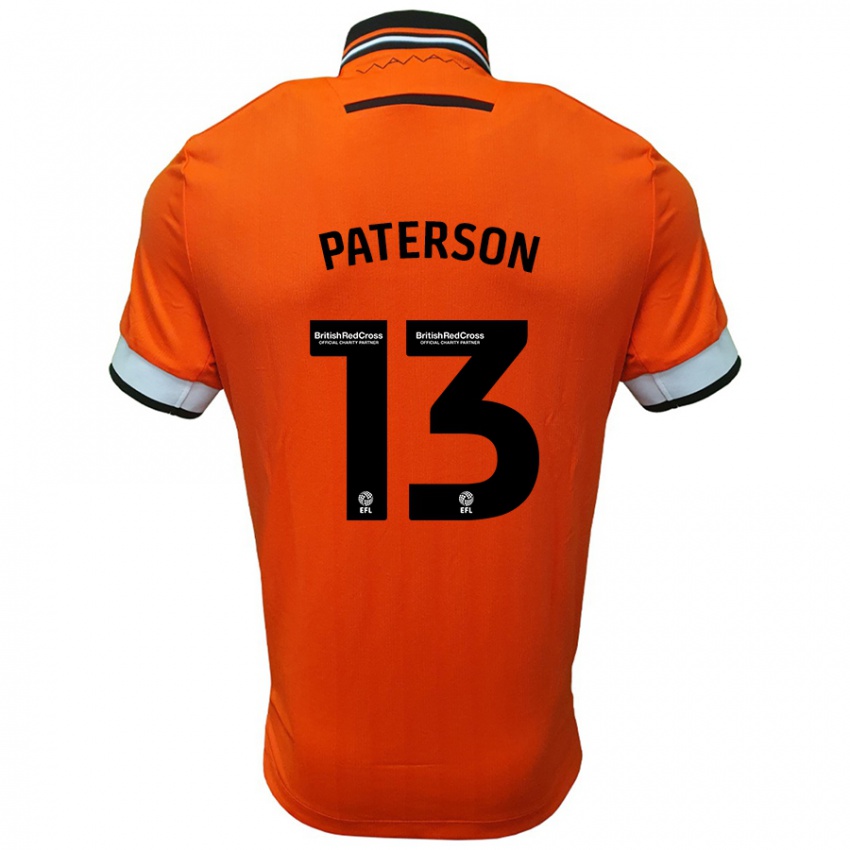 Kinder Callum Paterson #13 Orange Weiß Auswärtstrikot Trikot 2024/25 T-Shirt Schweiz