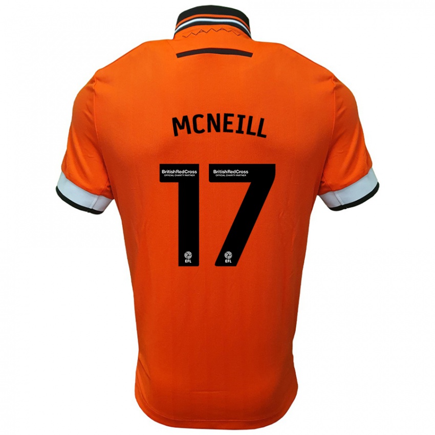 Kinder Charlie Mcneill #17 Orange Weiß Auswärtstrikot Trikot 2024/25 T-Shirt Schweiz