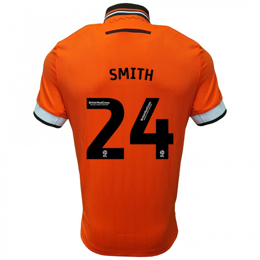 Kinder Michael Smith #24 Orange Weiß Auswärtstrikot Trikot 2024/25 T-Shirt Schweiz