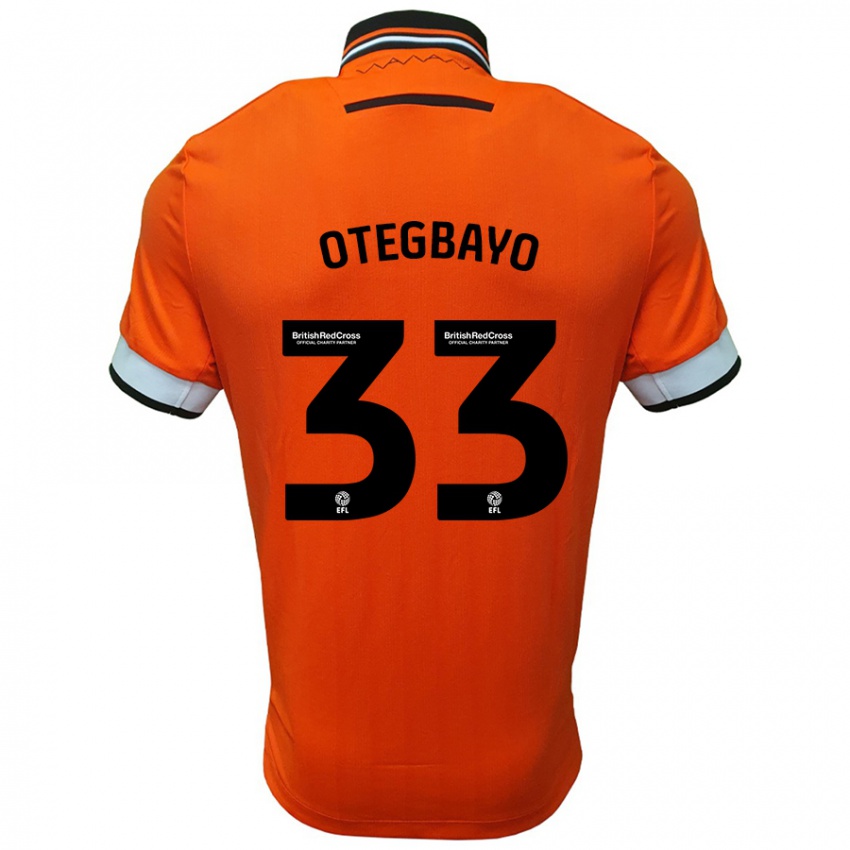 Kinder Gabriel Otegbayo #33 Orange Weiß Auswärtstrikot Trikot 2024/25 T-Shirt Schweiz