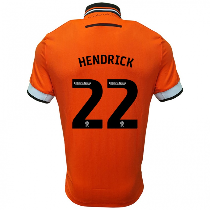 Kinder Jeff Hendrick #22 Orange Weiß Auswärtstrikot Trikot 2024/25 T-Shirt Schweiz