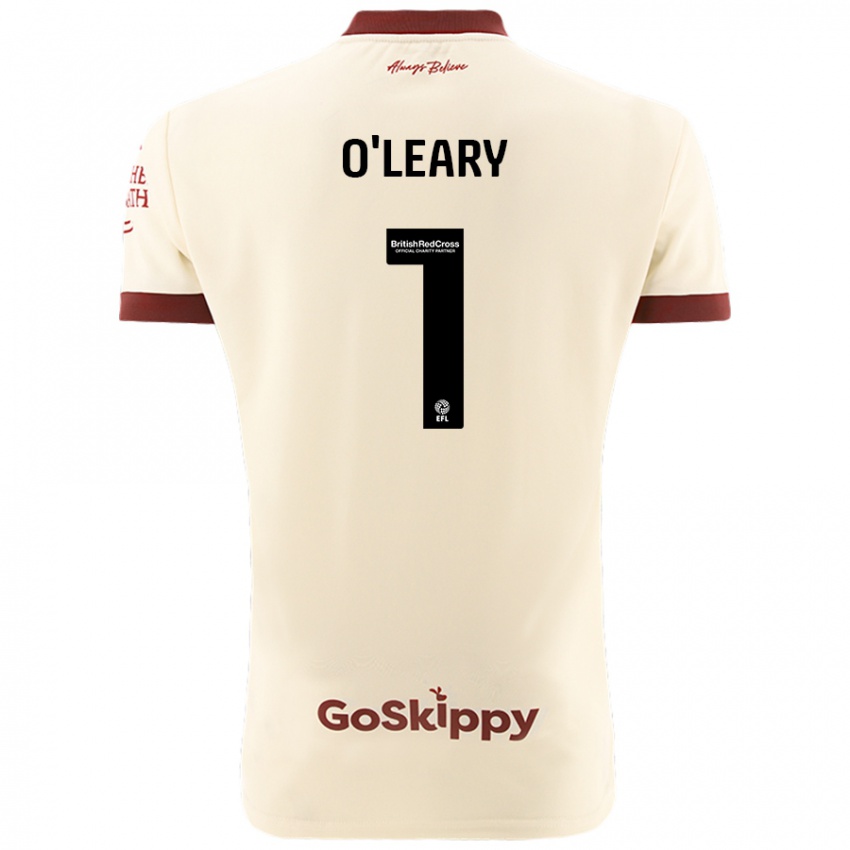 Enfant Maillot Max O'leary #1 Blanc Crème Tenues Extérieur 2024/25 T-Shirt Suisse