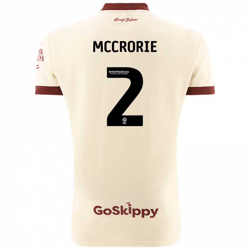 Kinder Ross Mccrorie #2 Cremeweiß Auswärtstrikot Trikot 2024/25 T-Shirt Schweiz