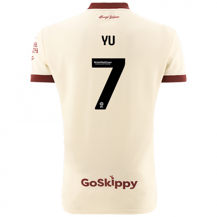 Kinder Yu Hirakawa #7 Cremeweiß Auswärtstrikot Trikot 2024/25 T-Shirt Schweiz