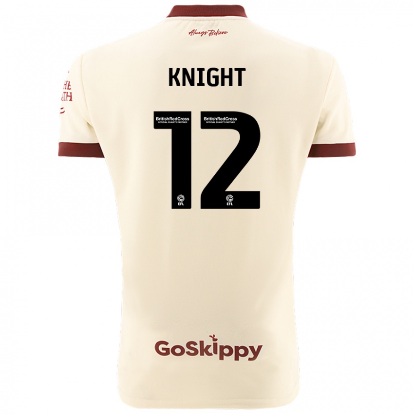 Kinder Jason Knight #12 Cremeweiß Auswärtstrikot Trikot 2024/25 T-Shirt Schweiz