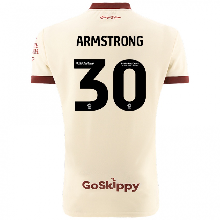 Kinder Sinclair Armstrong #30 Cremeweiß Auswärtstrikot Trikot 2024/25 T-Shirt Schweiz