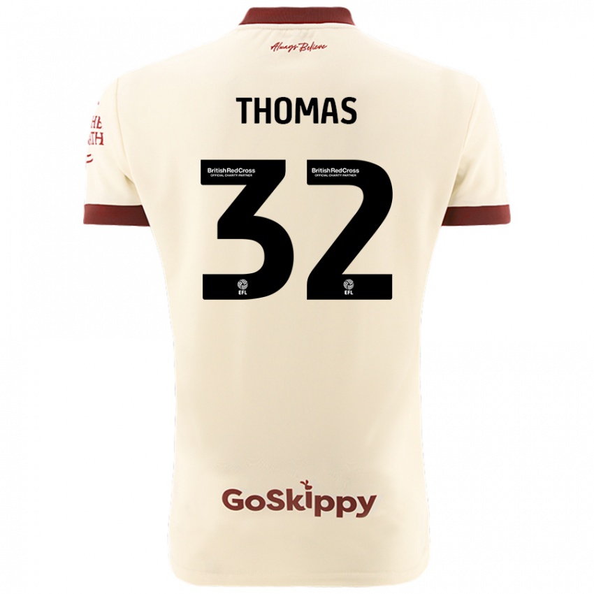 Enfant Maillot Lewis Thomas #32 Blanc Crème Tenues Extérieur 2024/25 T-Shirt Suisse