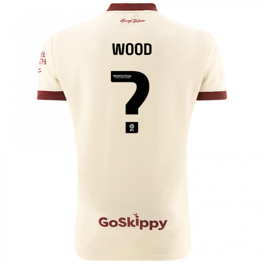 Kinder Callum Wood #0 Cremeweiß Auswärtstrikot Trikot 2024/25 T-Shirt Schweiz