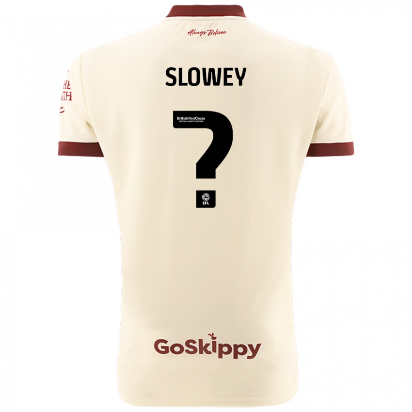 Kinder Josh Campbell-Slowey #0 Cremeweiß Auswärtstrikot Trikot 2024/25 T-Shirt Schweiz