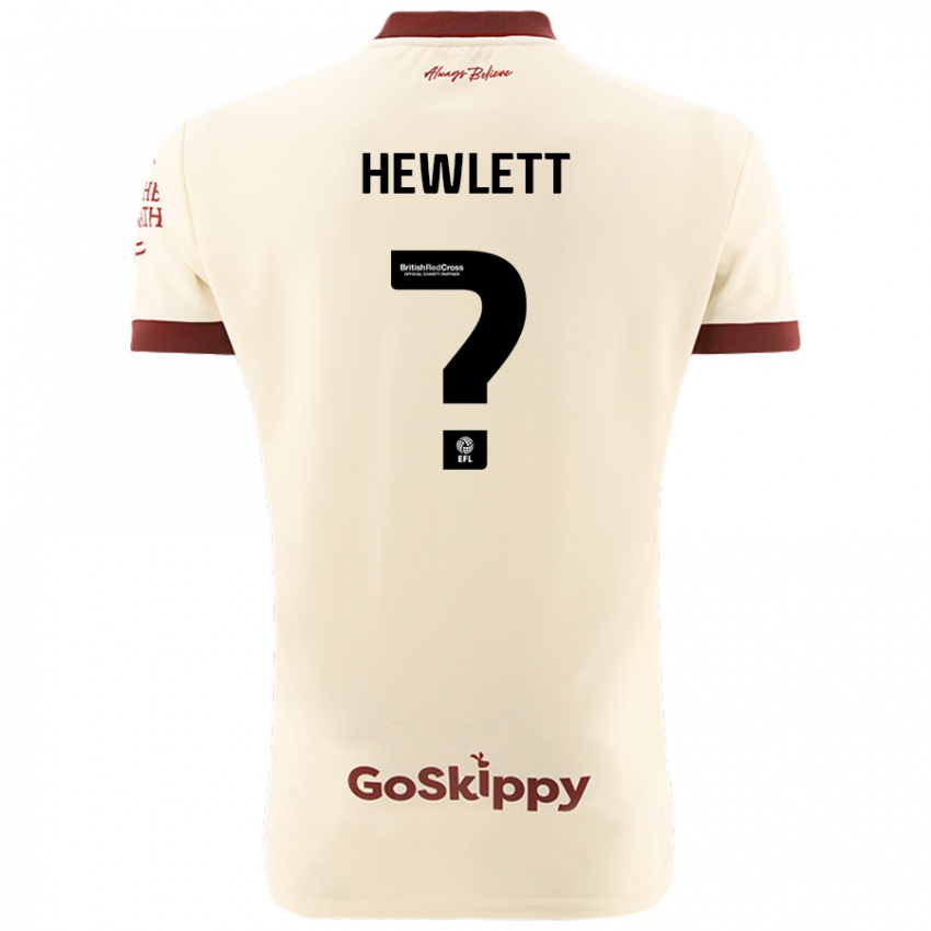 Kinder Callum Hewlett #0 Cremeweiß Auswärtstrikot Trikot 2024/25 T-Shirt Schweiz