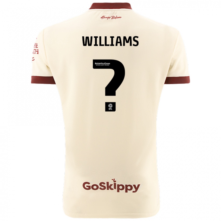 Kinder Ashton Williams #0 Cremeweiß Auswärtstrikot Trikot 2024/25 T-Shirt Schweiz