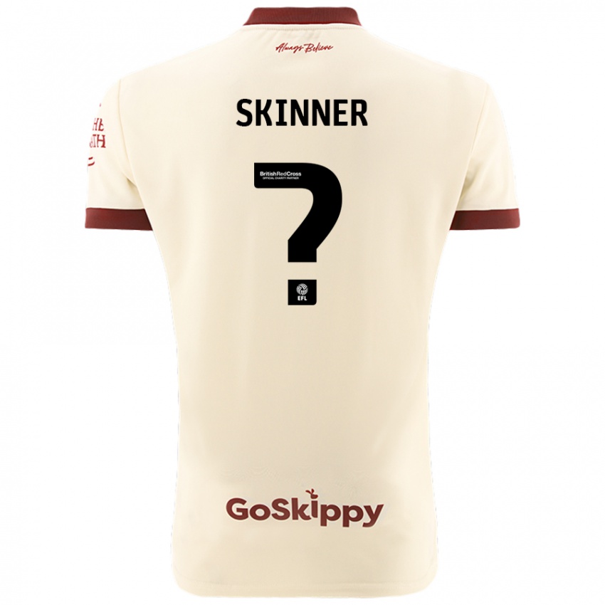 Kinder Luke Skinner #0 Cremeweiß Auswärtstrikot Trikot 2024/25 T-Shirt Schweiz