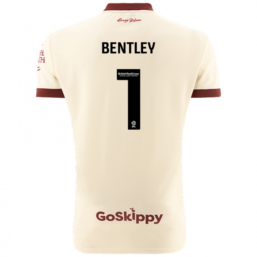 Kinder Fran Bentley #1 Cremeweiß Auswärtstrikot Trikot 2024/25 T-Shirt Schweiz