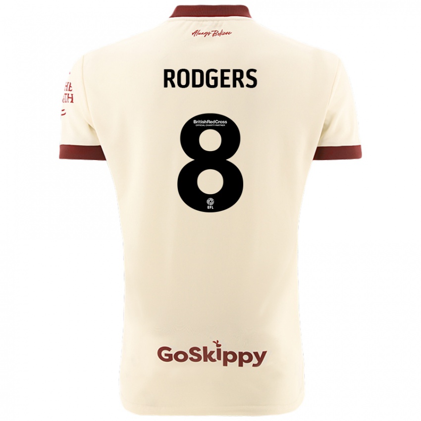 Kinder Amy Rodgers #8 Cremeweiß Auswärtstrikot Trikot 2024/25 T-Shirt Schweiz