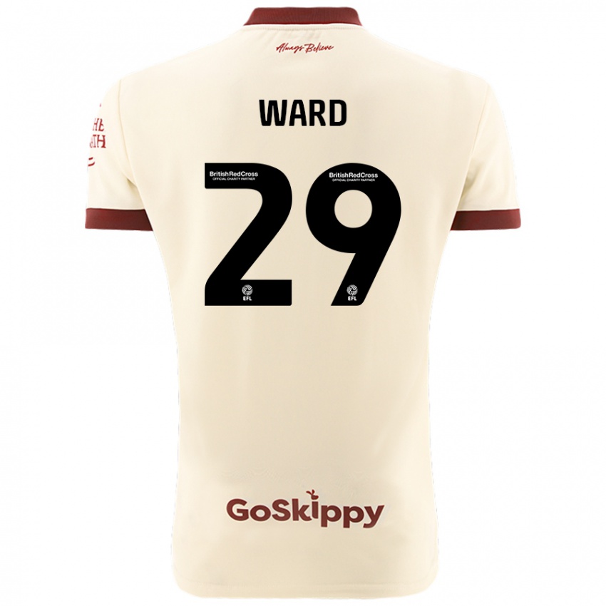 Kinder Mari Ward #29 Cremeweiß Auswärtstrikot Trikot 2024/25 T-Shirt Schweiz