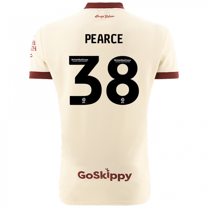 Kinder Manon Pearce #38 Cremeweiß Auswärtstrikot Trikot 2024/25 T-Shirt Schweiz