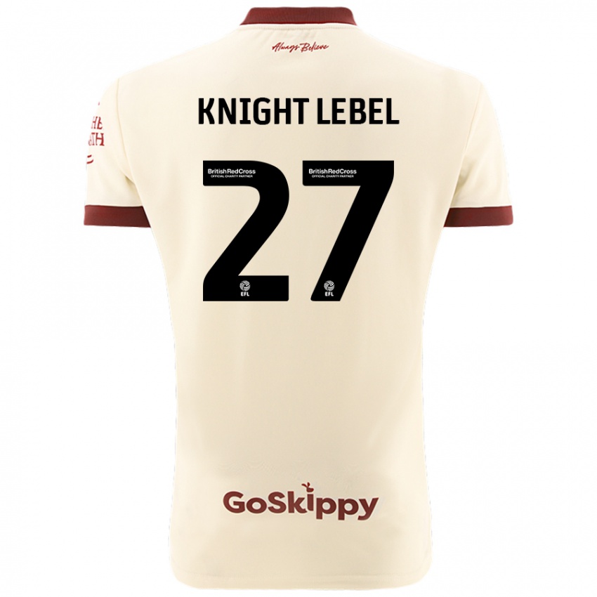 Kinder Jamie Knight-Lebel #27 Cremeweiß Auswärtstrikot Trikot 2024/25 T-Shirt Schweiz