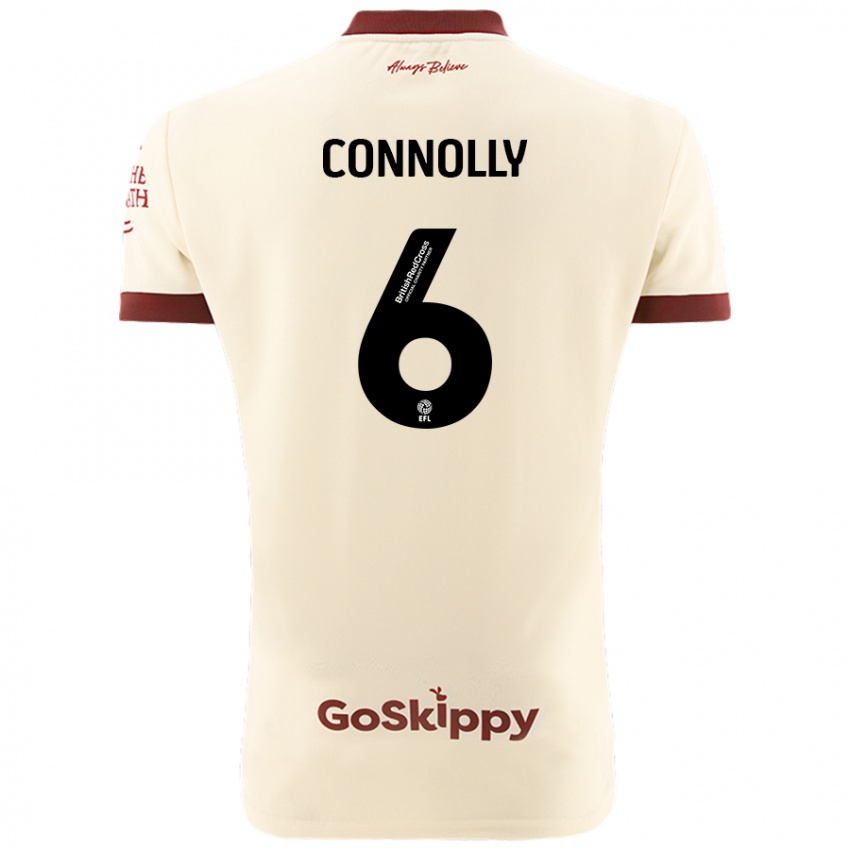 Kinder Megan Connolly #6 Cremeweiß Auswärtstrikot Trikot 2024/25 T-Shirt Schweiz