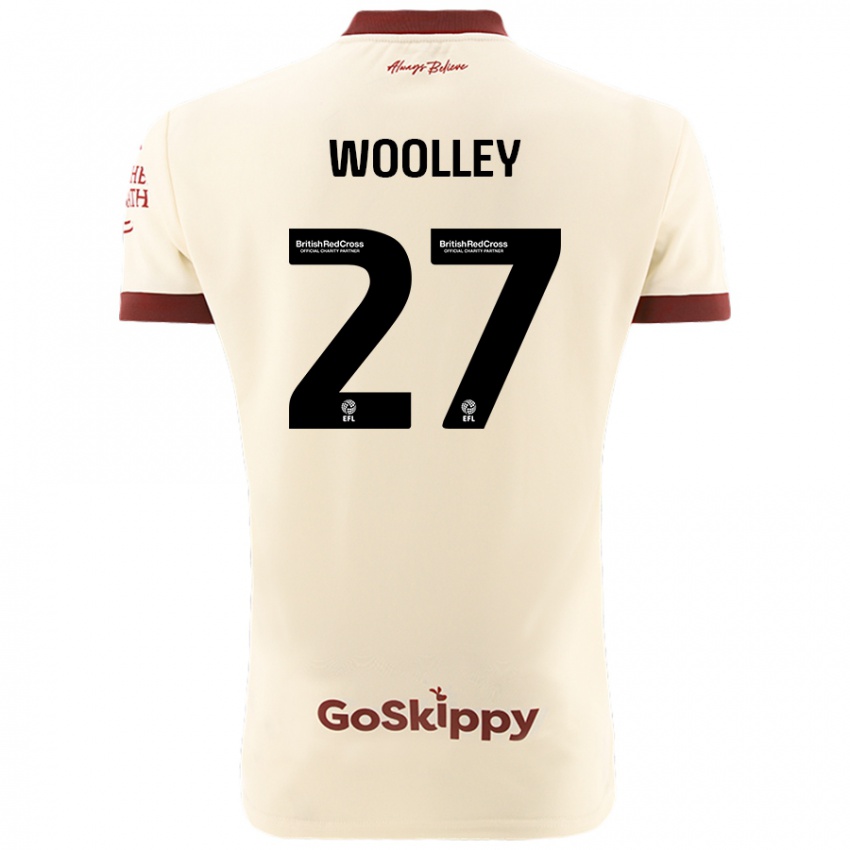 Kinder Jesse Woolley #27 Cremeweiß Auswärtstrikot Trikot 2024/25 T-Shirt Schweiz