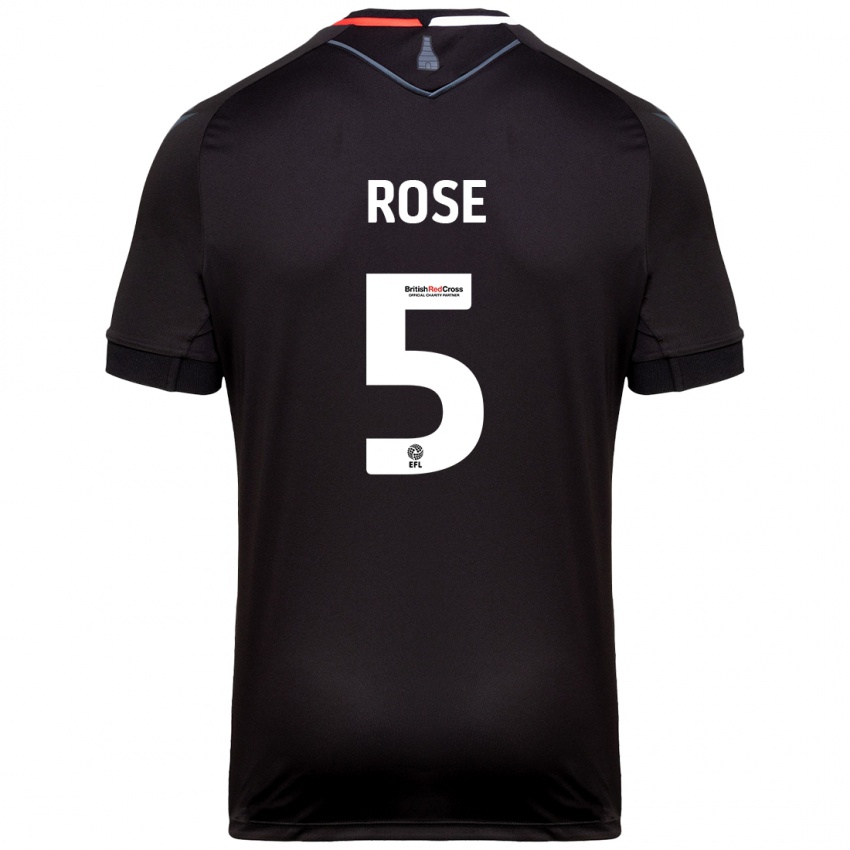 Kinder Michael Rose #5 Schwarz Auswärtstrikot Trikot 2024/25 T-Shirt Schweiz