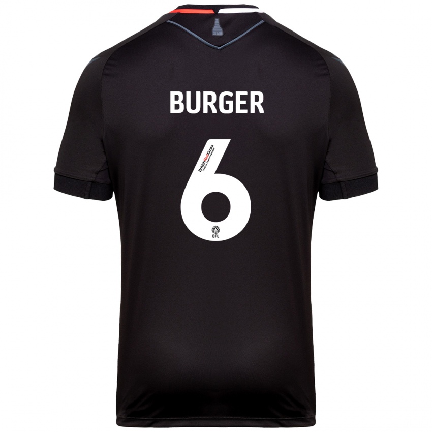 Kinder Wouter Burger #6 Schwarz Auswärtstrikot Trikot 2024/25 T-Shirt Schweiz