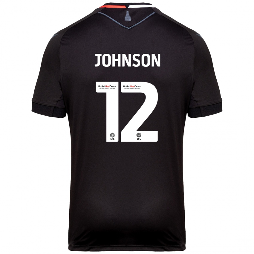 Kinder Daniel Johnson #12 Schwarz Auswärtstrikot Trikot 2024/25 T-Shirt Schweiz