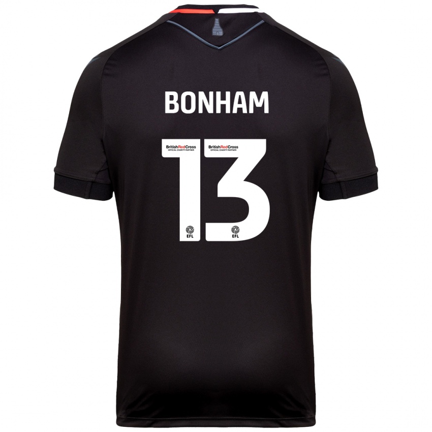 Kinder Jack Bonham #13 Schwarz Auswärtstrikot Trikot 2024/25 T-Shirt Schweiz