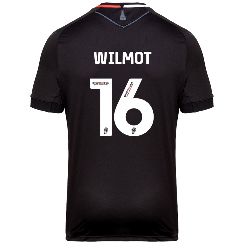 Kinder Ben Wilmot #16 Schwarz Auswärtstrikot Trikot 2024/25 T-Shirt Schweiz