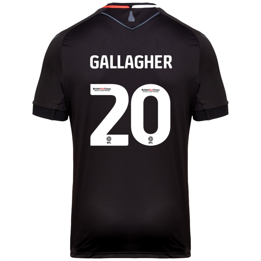 Kinder Sam Gallagher #20 Schwarz Auswärtstrikot Trikot 2024/25 T-Shirt Schweiz