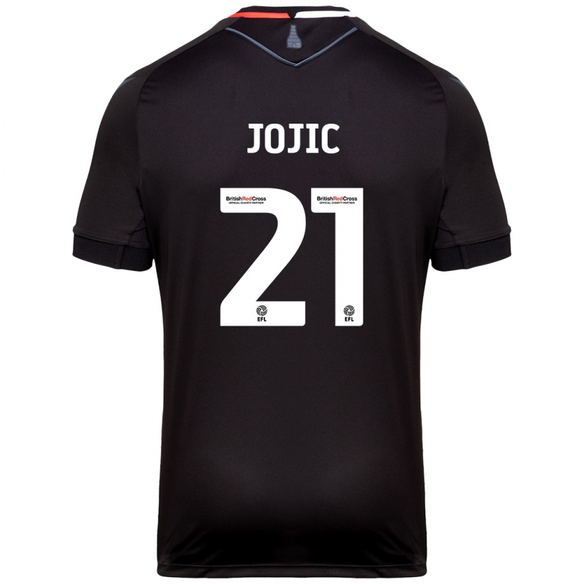 Kinder Nikola Jojic #21 Schwarz Auswärtstrikot Trikot 2024/25 T-Shirt Schweiz