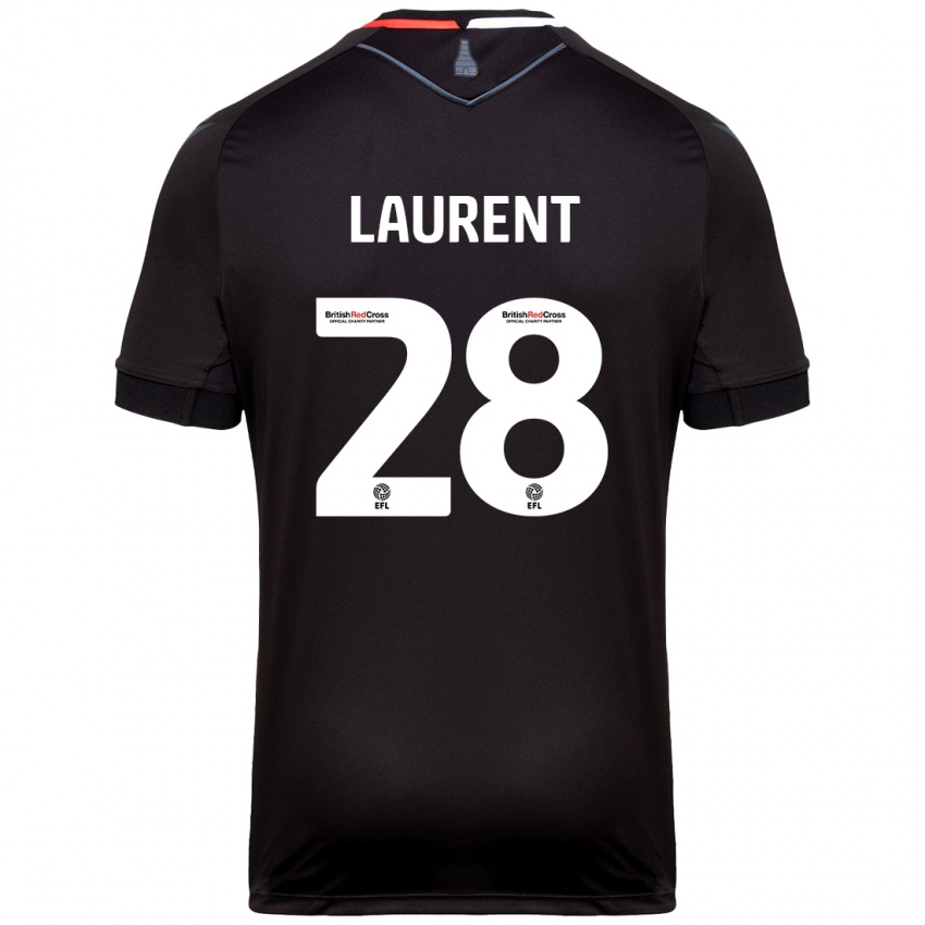 Kinder Josh Laurent #28 Schwarz Auswärtstrikot Trikot 2024/25 T-Shirt Schweiz