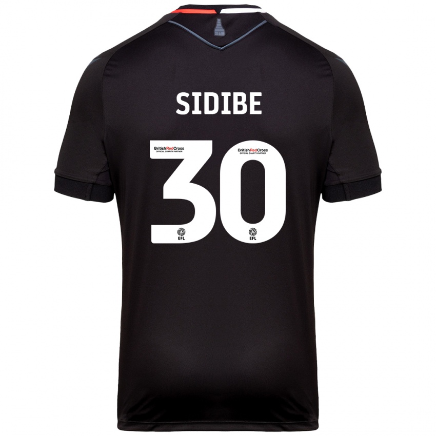 Kinder Souleymane Sidibe #30 Schwarz Auswärtstrikot Trikot 2024/25 T-Shirt Schweiz