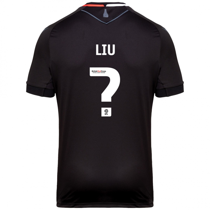 Kinder Ryan Liu #0 Schwarz Auswärtstrikot Trikot 2024/25 T-Shirt Schweiz