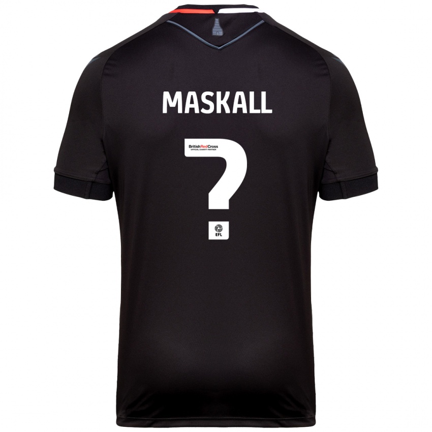 Enfant Maillot Josh Maskall #0 Noir Tenues Extérieur 2024/25 T-Shirt Suisse