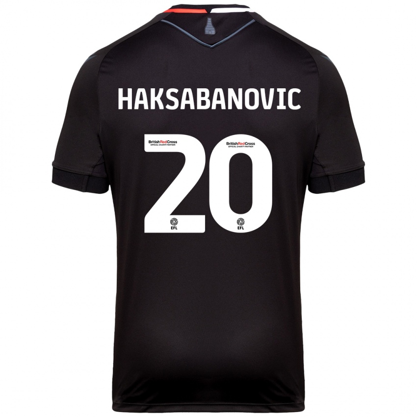 Kinder Sead Hakšabanović #20 Schwarz Auswärtstrikot Trikot 2024/25 T-Shirt Schweiz