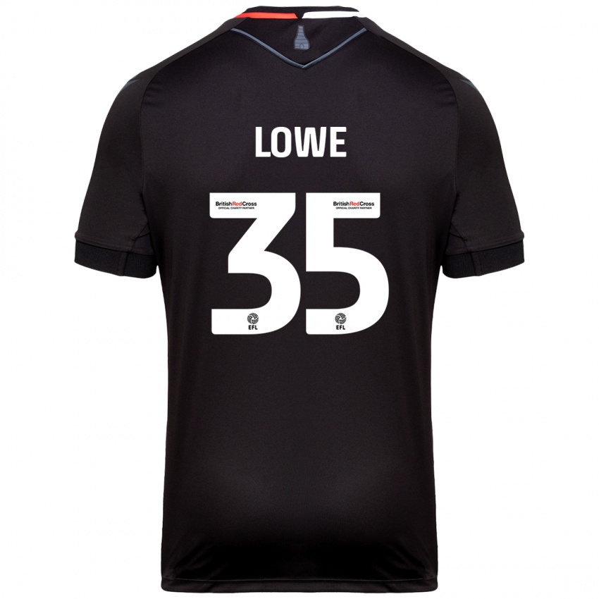 Enfant Maillot Nathan Lowe #35 Noir Tenues Extérieur 2024/25 T-Shirt Suisse