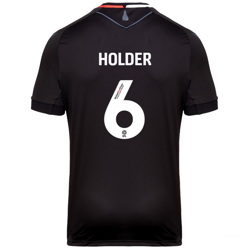 Kinder Molly Holder #6 Schwarz Auswärtstrikot Trikot 2024/25 T-Shirt Schweiz