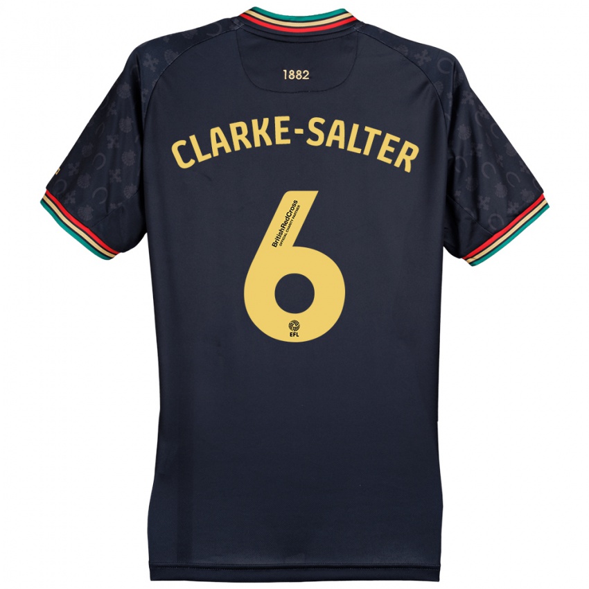 Enfant Maillot Jake Clarke-Salter #6 Bleu Marine Foncé Tenues Extérieur 2024/25 T-Shirt Suisse