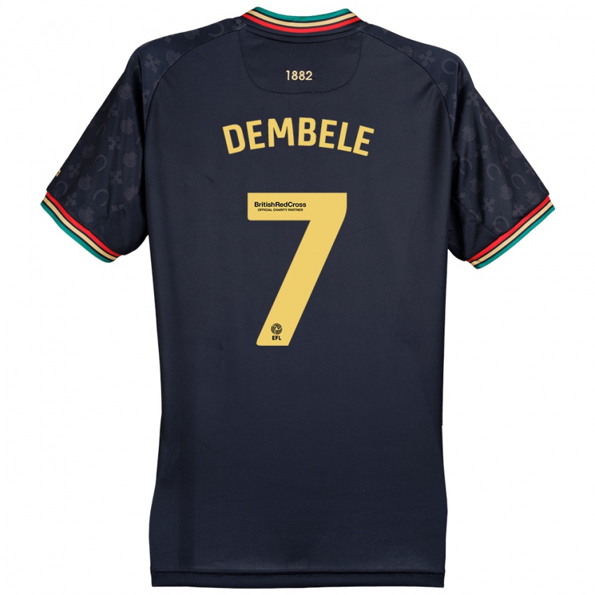 Kinder Karamoko Dembélé #7 Dunkelmarineblau Auswärtstrikot Trikot 2024/25 T-Shirt Schweiz