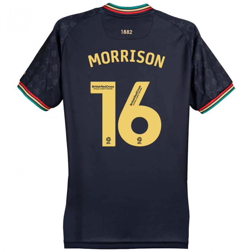 Kinder Liam Morrison #16 Dunkelmarineblau Auswärtstrikot Trikot 2024/25 T-Shirt Schweiz