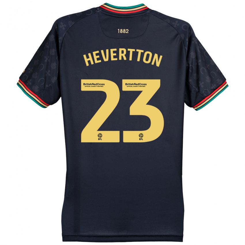 Kinder Hevertton #23 Dunkelmarineblau Auswärtstrikot Trikot 2024/25 T-Shirt Schweiz