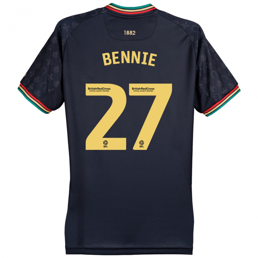 Kinder Daniel Bennie #27 Dunkelmarineblau Auswärtstrikot Trikot 2024/25 T-Shirt Schweiz