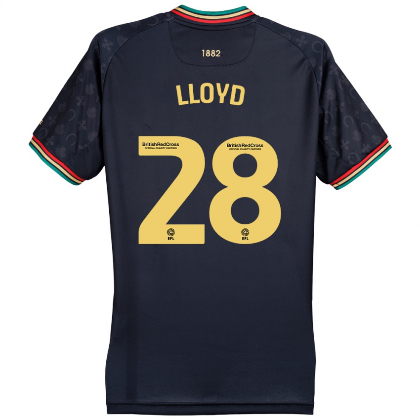 Kinder Alfie Lloyd #28 Dunkelmarineblau Auswärtstrikot Trikot 2024/25 T-Shirt Schweiz