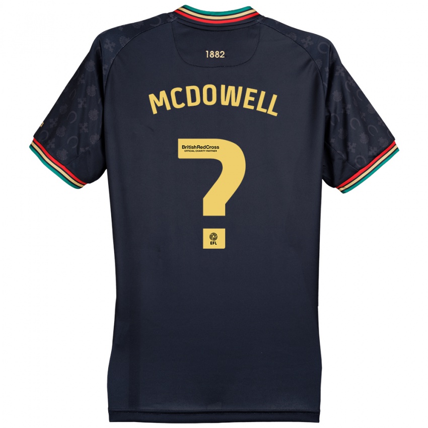 Kinder Jack Mcdowell #0 Dunkelmarineblau Auswärtstrikot Trikot 2024/25 T-Shirt Schweiz