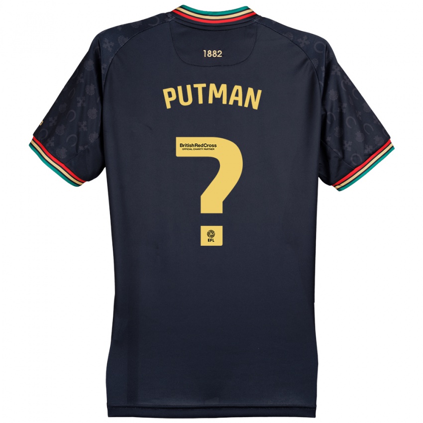 Kinder Jaiden Putman #0 Dunkelmarineblau Auswärtstrikot Trikot 2024/25 T-Shirt Schweiz