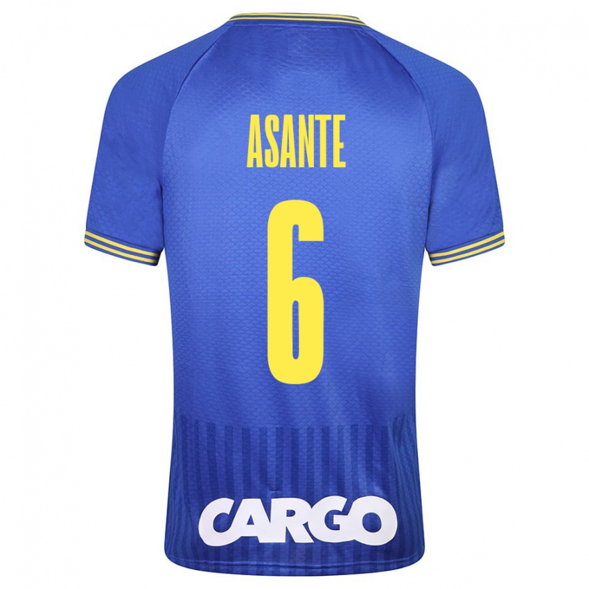 Kinder Tyrese Asante #6 Weiß Auswärtstrikot Trikot 2024/25 T-Shirt Schweiz