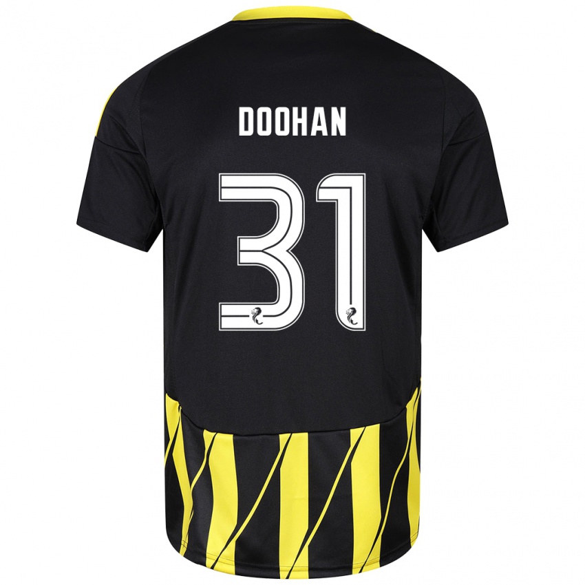 Enfant Maillot Ross Doohan #31 Noir Jaune Tenues Extérieur 2024/25 T-Shirt Suisse