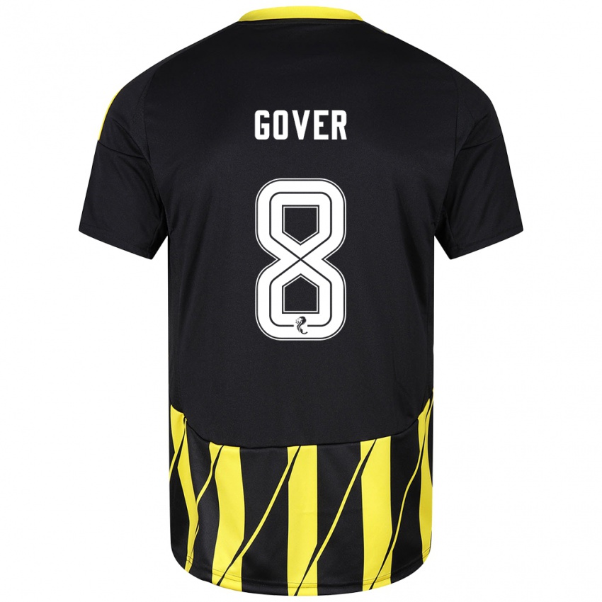 Enfant Maillot Chloe Gover #8 Noir Jaune Tenues Extérieur 2024/25 T-Shirt Suisse