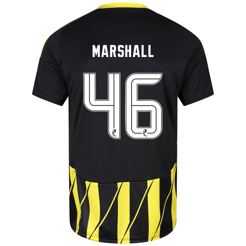 Kinder Findlay Marshall #46 Schwarz Gelb Auswärtstrikot Trikot 2024/25 T-Shirt Schweiz